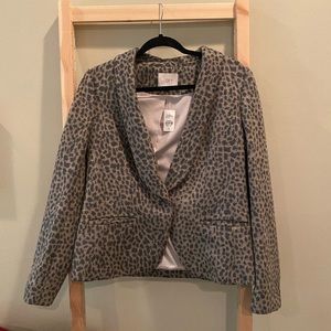 Leopard Print Blazer